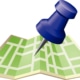 Image of a digital illustration of a green map with a large blue pin pointing to a location. Counselors hoping to gain more clients can work on their private practice website with an SEO services consultant.