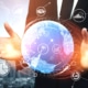 A graphic of a globe with charts and metrics that represents good seo for therapists. Simplified SEO consulting offers good SEO for therpaists, and opportunities to learn seo online. Learn more today.