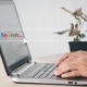 Image of someone surfing the web with a search bar over the image. This depicts how a therapist searching for an SEO consultant can do SEO themselves with SEO training.