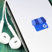 Photo of the Google Business Profile app on a phone representing the importance of optimizing your Google Business Profile page for your private practice.