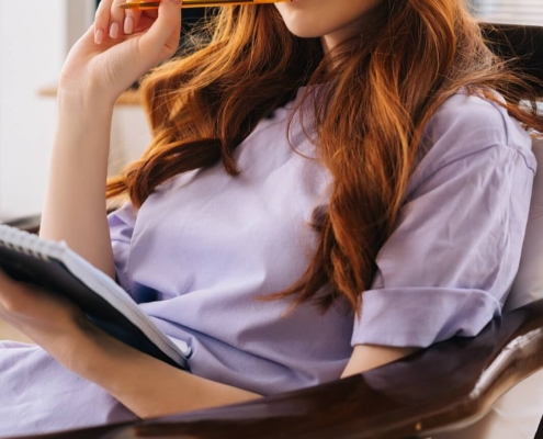 Shows a therapist wondering about SEO marketing for Therapists. Represents how private practice seo can support therapists with SEO marketing.