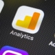 The Google Analytics symbol on a black background representing Analytics for SEO.