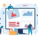 A cartoon group of people work on different parts of their website. Want to learn how to create an effective online therapy website? Our team of SEO specialists can help you learn how to use SEO tools for your benefit!