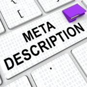 Shows the words "Meta Description" on a keyboard key. Represents how meta descriptions can help with private practice SEO and seo for private practices.