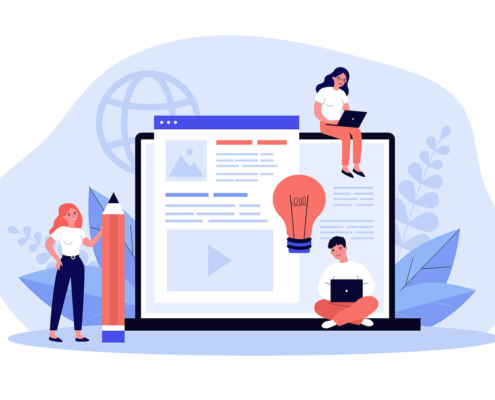 A graphic of people working on a website. Wondering how Content Networks could help bring your private practice into the future? Speak with our team to learn how Content networks for SEO is the future!