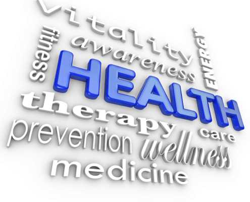 A collage of words related to Helping Professionals and health representing the roll SEO strategies play in connecting with your ideal clients.
